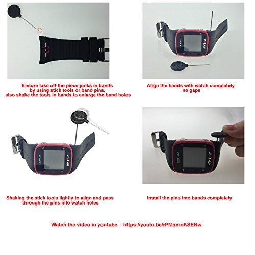 image for RuenTech Bands for Polar M400 / M430 watch Strap Replacement Soft Sili