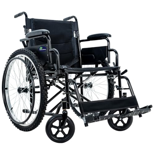 La mejor comparación de Silla de Ruedas Reactiv para comprar hoy. 45 MEDICAL STORE Silla De Ruedas Ligera Adulto Mayor Todo Terreno Traslado Plegable Compacta Con Freno De Mano Rehabilitación Con Descansa Pies Abatible (Negro)