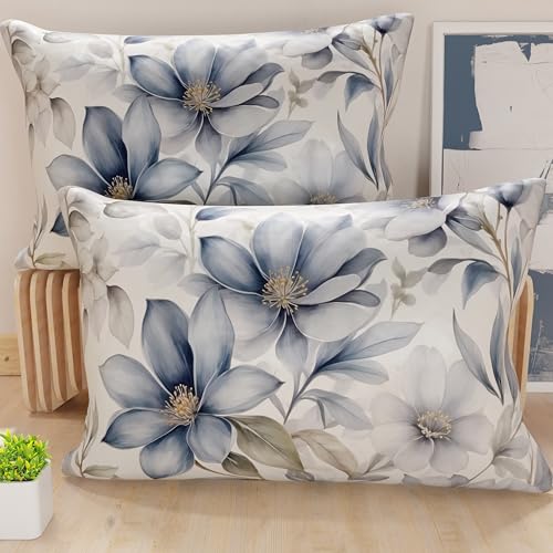 PETTI Artigiani Italiani - Pair of Pillow Cases 50 x 70 cm in Microfibre, Pillows for Bedroom Furniture, Sofa, Living Room, Set of 2 Cushion Covers, Floral Cushion Cover 9, 100% Made in Italy PETTI Artigiani Italiani - Pair of Pillow Cases 50 x 70 cm in Microfibre, Pillows for Bedroom Furniture, Sofa, Living Room, Set of 2 Cushion Covers, Floral Cushion Cover 9, 100% Made in Italy