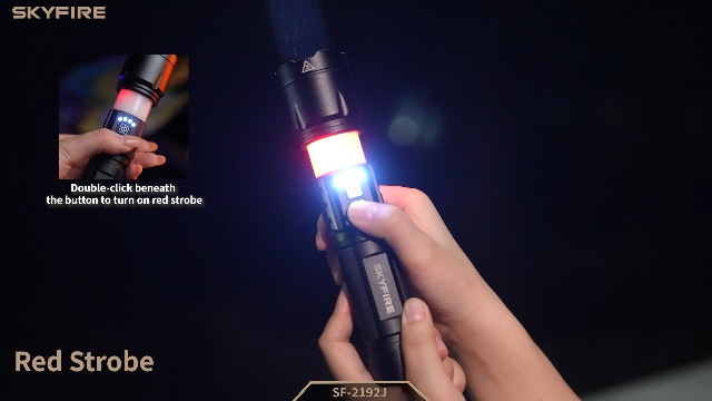 Image of SKYFIRE 1139LM High Lumens Flashlight, 3-Color Camping Light, 2300FT Range