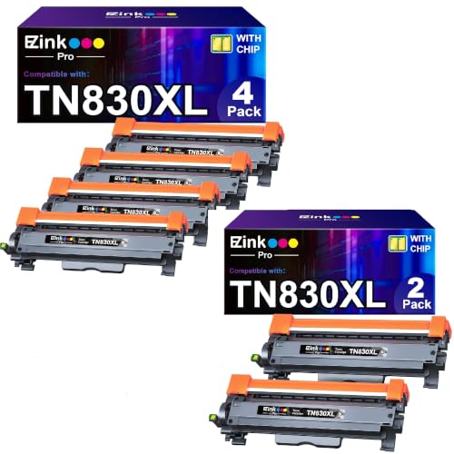 Image of E-Z Ink Pro Compatible Replacement for Brother TN830XL Toner Cartridge (4 Pack+2 Pack)