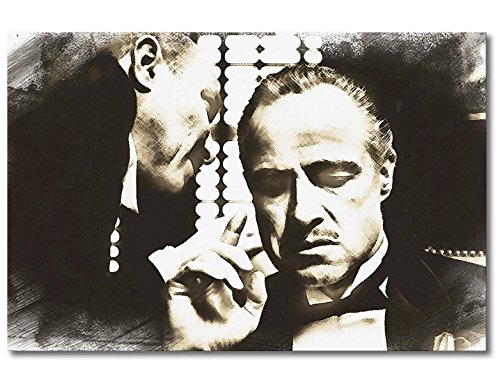 WandbilderXXL ® Leinwandbild "Der Pate Moment" 120x80cm - in 6 verschiedenen Größen. Gedruckt auf Leinwand und fertig gespannt auf Keilrahmen. Leinwandbilder zu Top Preisen Cover