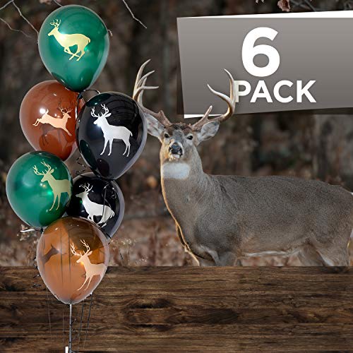 Image of Next Camo Buck Balloons-6 Pack-Hunting Birthday Decor-Havercamp