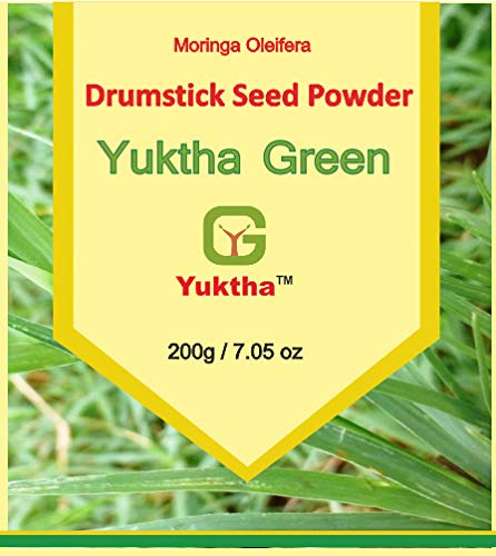 Yuktha Green Moringa Seed Powder | Moringa Oleifera | Drumstick | Muringai | Mulaga Chettu - 200g/7 Oz