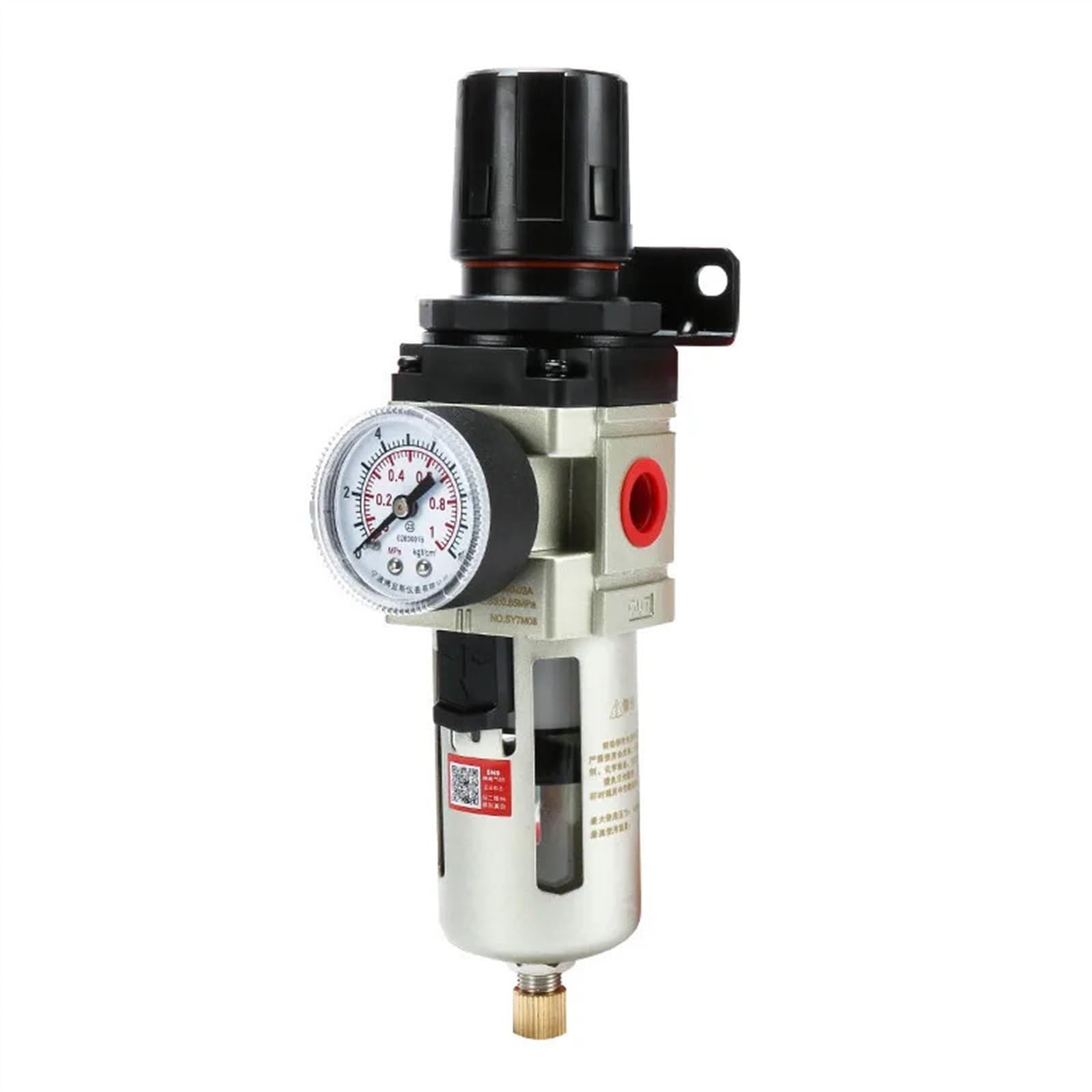 regulator sprężonego powietrza, Regulator ciśnienia pneumatycznego Filtr sprężarki Separator powietrza, oleju, wody AW2000-02 AW3000-03 AW4000-04(Aw4000-04 Fiber)