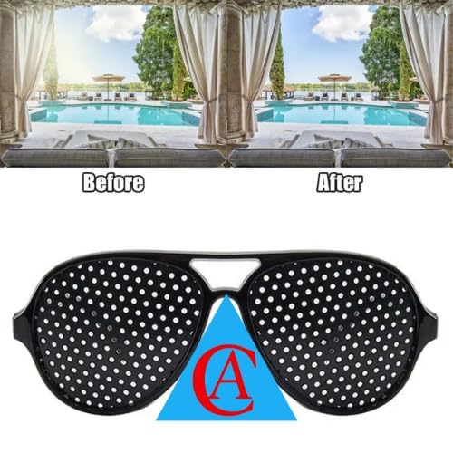 Image of 1pcs Pinhole Glasses Vision Care Anti-Myopia Eye Exercise Improver Glasses For Men, Women and Kids