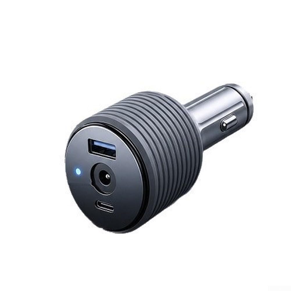 Cargador de coche 3 en 1 USB-C PD 20W adaptador de enchufe de coche de 105W