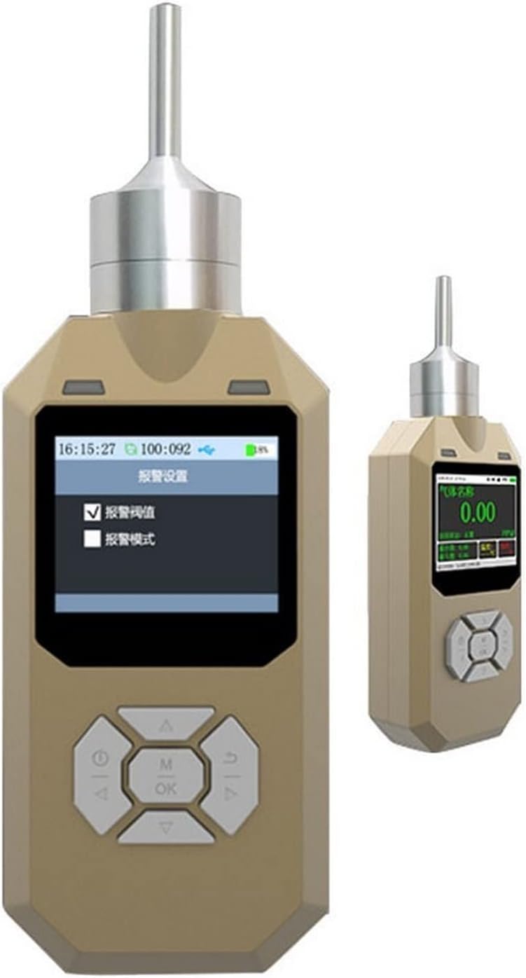 Air Quality Monitor Digital O3 Detector Ozone Pumping Gas Leak Detector Ozone Monitor with Alarm System Gas Analyzer Professional Gas Sensor (Color : 1000ppm, Size : X)