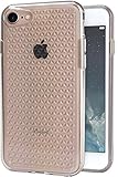 Silk iPhone 7/8 Clear Case - PUREVIEW Protective Slim Grip Cover - Queen of Diamonds - Crystal Clear