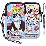 【Motifs Uniques de Chats de Tarot】La housse pour téléphone Pwsap est fabriquée en néoprène, un matériau miracle léger, résistant aux chocs, robuste et agréable au toucher. Sa doublure intérieure douce protège votre précieux appareil électronique de la poussière, des rayures, des chocs et de l'humidité. Ses adorables motifs de chats de tarot sont uniques et vous impressionneront, vous et vos proches !