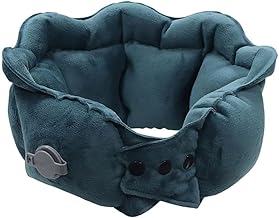 Inflatable Neck Pillow, Air Cushion, Air Pillow, Neck Pillow, Travel Pillow, Air Travel Pillow, Neck Cushion, Airplane, Car, Memory Foam (Dark Green)