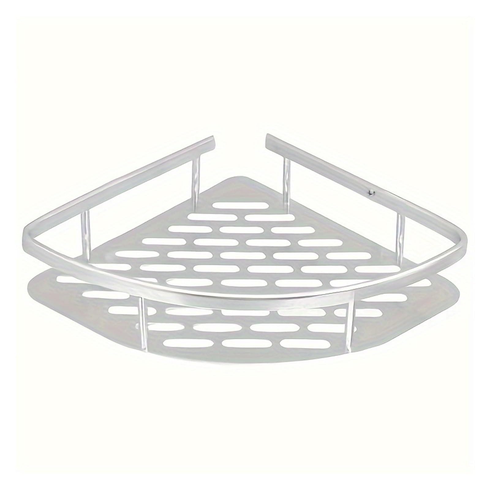 ljjymx 3-Pack Corner Shower Caddy Wall Mounted Shower Storage Basket Shelve Adhesive Bathroom Shelves Organiser For Shower Toilet