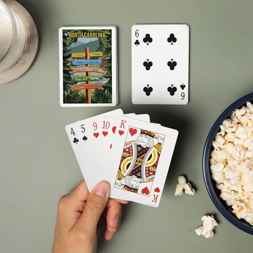 Lantern Press Baraja Poker North Carolina 52 Cartas miniatura 2