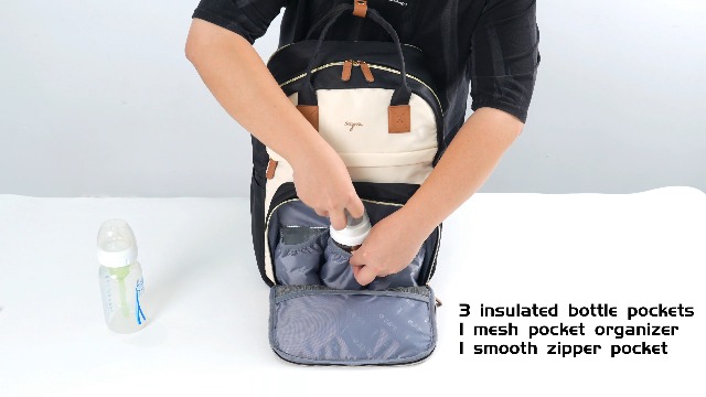 Tonyeee Wickeltasche Rucksack 25-37L - Mit Wickelauflage & Isolierfach