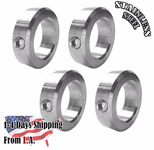 5/8" Bore Stainless Steel Shaft Collars Set Screw Style (4 PCS)
