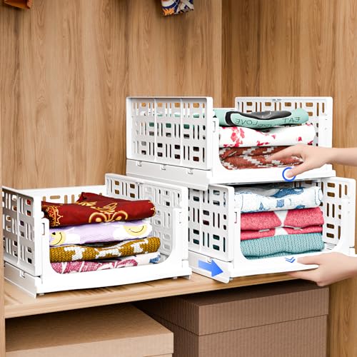 TEX-RO Complete Clothes Organization Set: Storage Rack, Cupboard For Clothes, Storage Box For Clothes, Drawer Organizer (Pack Of 3, Large, Plastic)