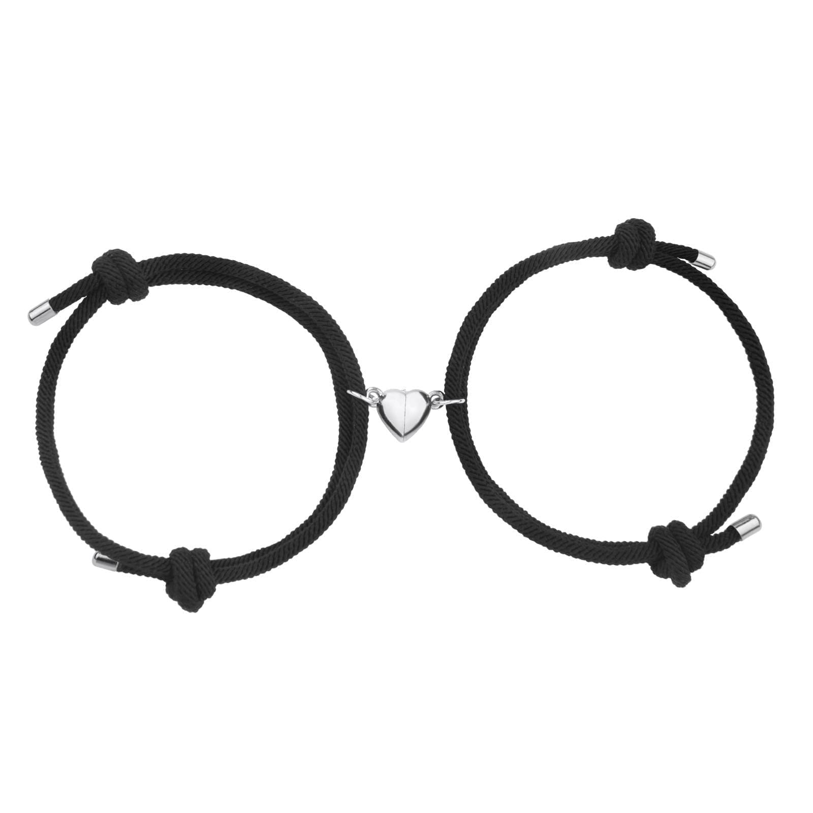 Magnetic Couple Bracelets, Mutual Attraction Bracelets Vows of Eternal Love Jewelry Gifts for Boyfriend Girlfriend Best Friend, Adjustable, 1, braided chain, (B09KZYKM2H) Amazon Price History, Amazon Price Tracker