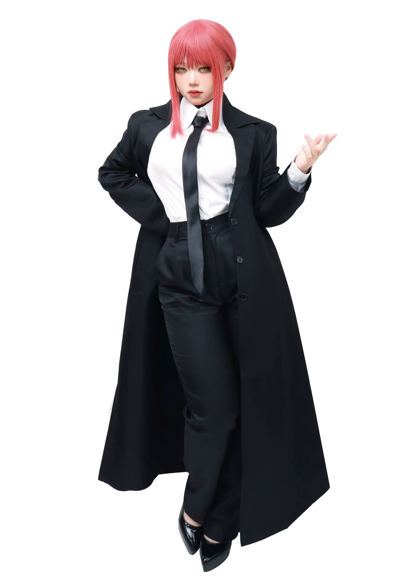 C-ZOFEK Women's US Size Black Jacket Suit Set with Tie Cosplay Costume Uniform Outfit large 