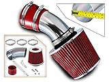 Rtunes Racing Short Ram Air Intake Kit + Filter Combo RED For 98-05 BMW E46 3-Series