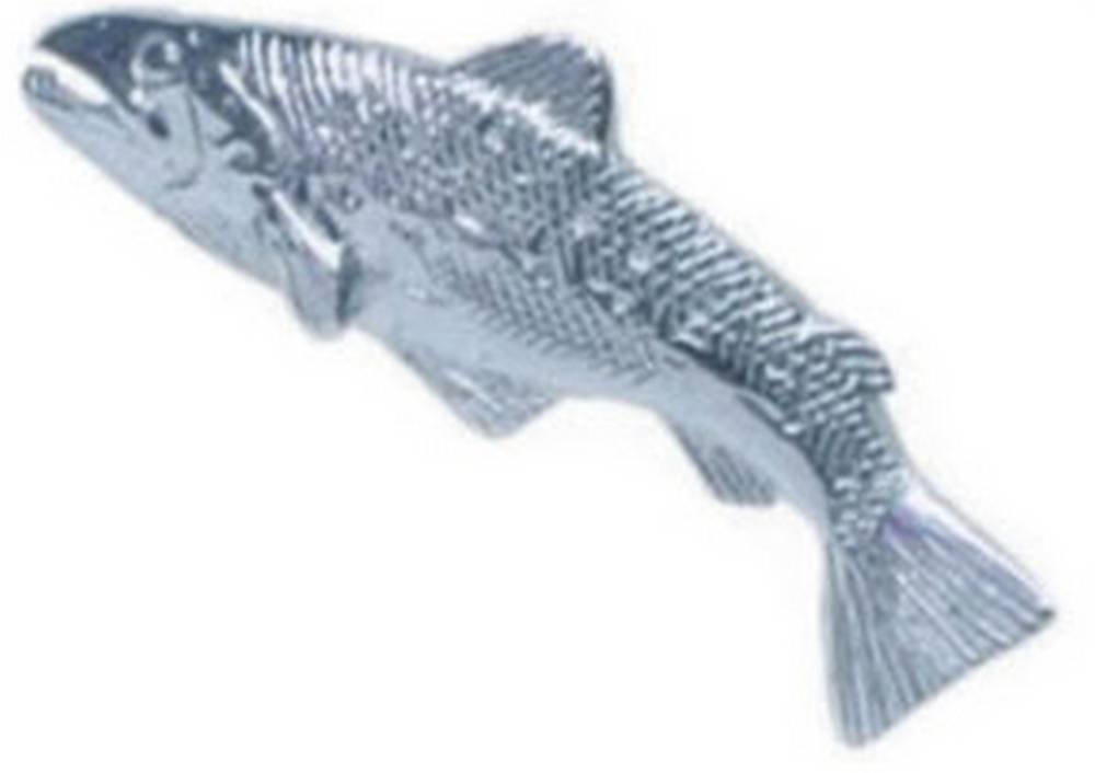 Forelle-Fisch- Sterlingsilber- Krawatte Tac