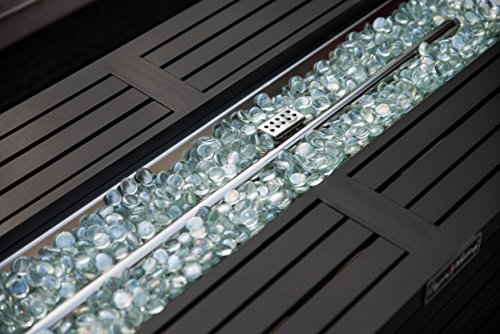 Legacy Heating Aluminum Rectangular Fire Pit Table, Mocha #TOP4