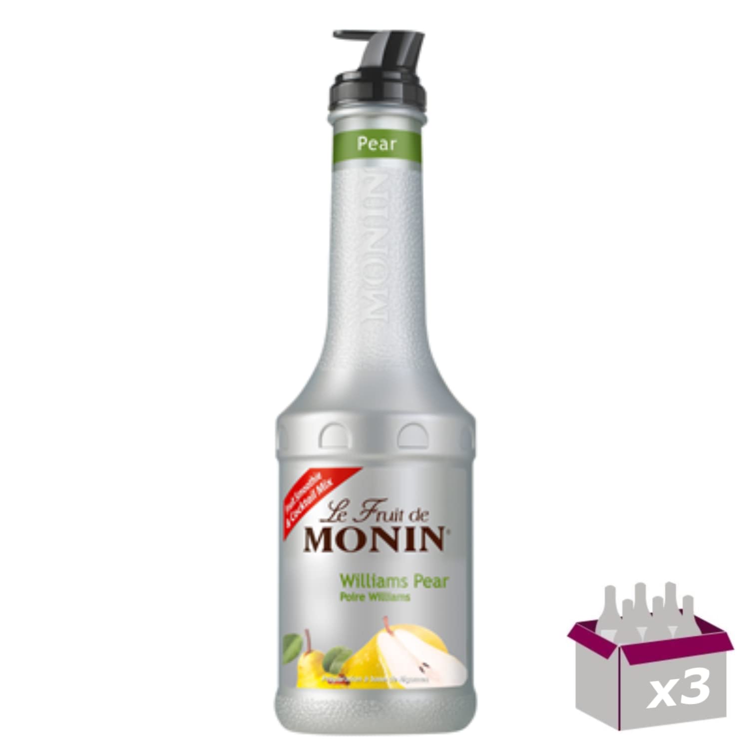 Lot de 3 Le fruit de - Sirop de Poire - 1L