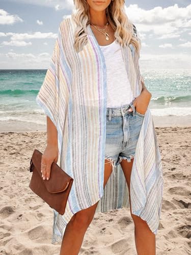 Image of Moss Rose Women Summer Bikini Kimono Bathing Suit Cover Ups for Swimwear