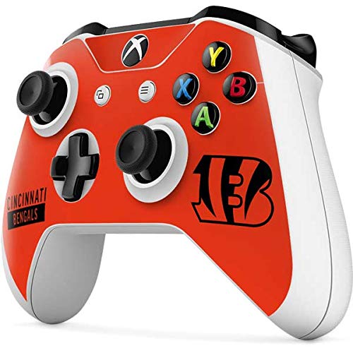Skinit Decal Gaming Skin Compatible with Xbox One S Controller - Officially Licensed NFL Cincinnati Bengals Orange Performance Series Design