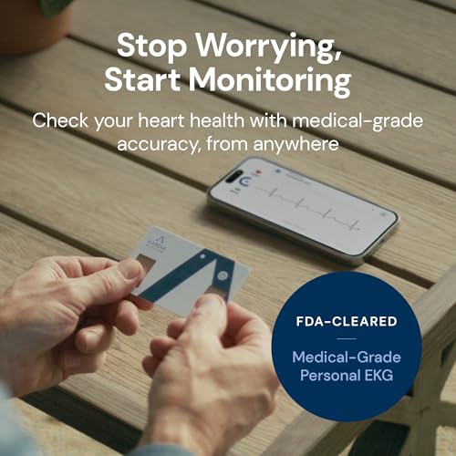 KardiaMobile Card Credit-Card Sized EKG, Medical-Grade & FDA-Cleared Personal Heart Monitor, Bluetooth Enabled, On-The-Go Check-Up Anywhere, Compatible with Most Smartphones, No Subscription Required - Image 3