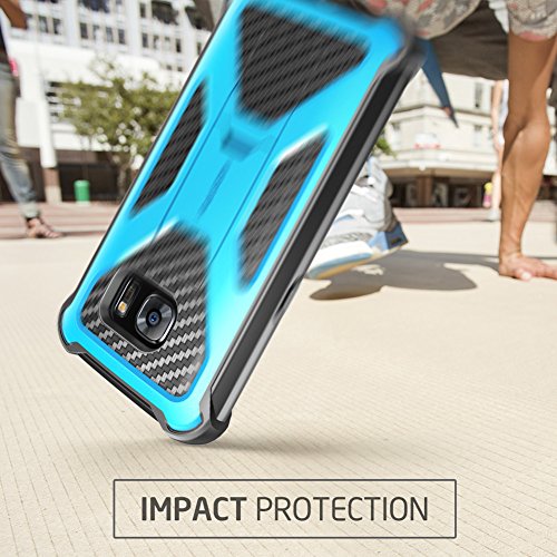 Galaxy S7 Case, I-Blason Prime Kickstand Samsung Galaxy S7 2016 Release Heavy Duty Dual Layer Combo Holster Cover Case With Locking Belt Swivel Clip (Blue) #TOP5