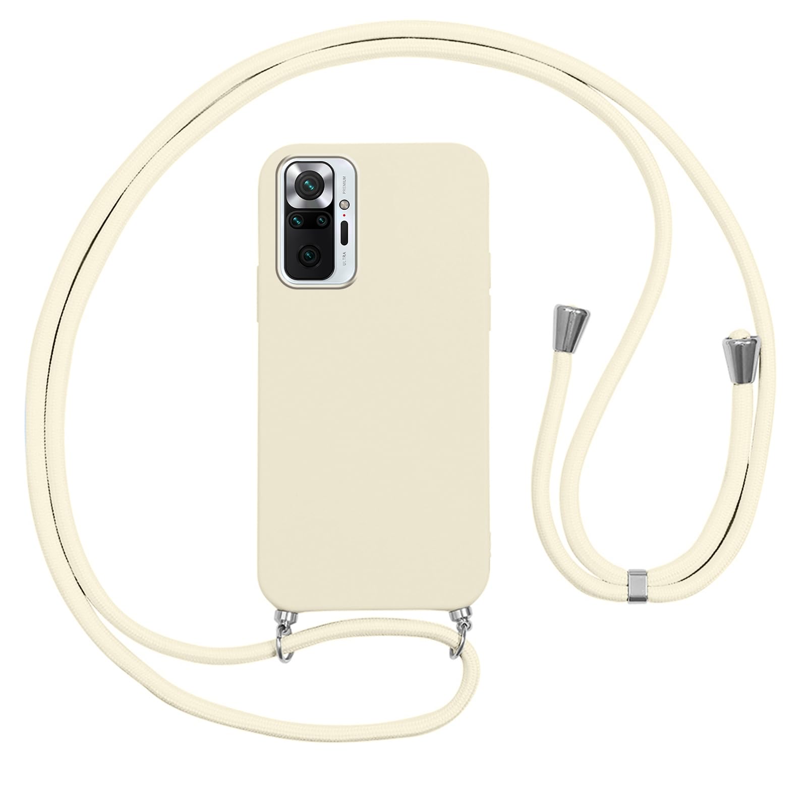 Cover con Cordino per Xiaomi Mi Note 10, Custodia a Tracolla Trasparente Morbido Silicone Necklace Regolabile Staccabile Shock Absorption Antiscivolo