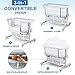 beiens 3-in-1 Baby Bassinet, Baby Crib Bedside Sleeper with Detachable Mosquito Net, 6 Height Adjustable Easy Folding Bassinet Portable Nursery Bed for Infant, Newborn, Baby Boys & Girls