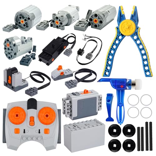 Gobricks 92013 Hinge Brick Technic Brick Special 2 x 2 with Ball Receptacle Wide and Axle Hole 20 Pieces GDS-1206 Compatible with Lego Building Blocks Color:Black 080