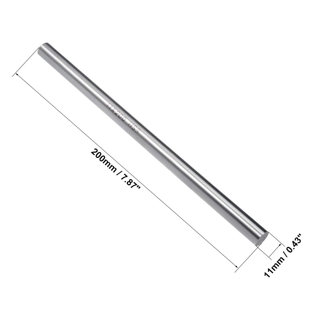 HSS Steel Rods - 200mm Lathe Bar Stock -2