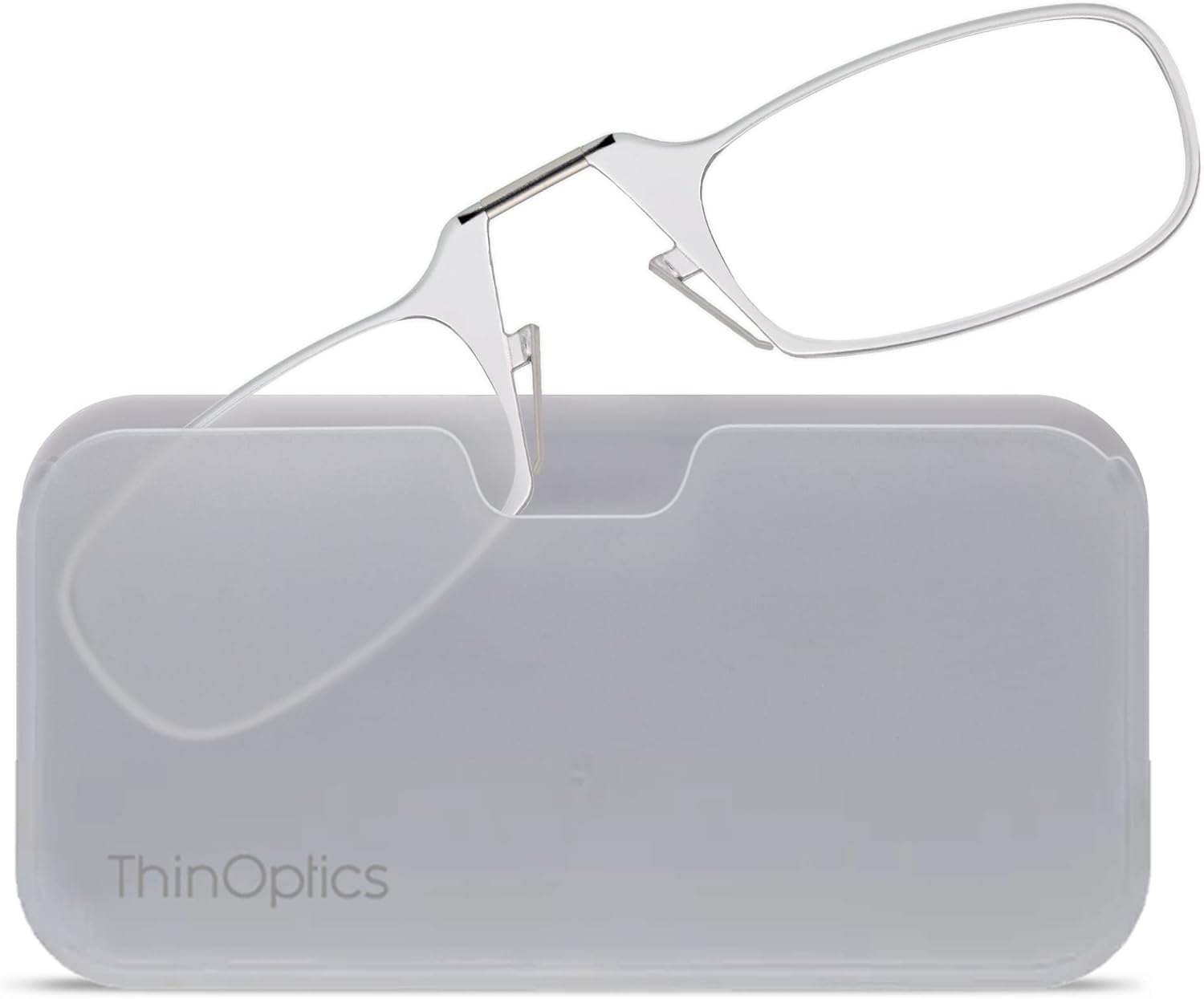 ThinOptics unisex-adult Universal Pod Case + Rectangular Reading Glasses