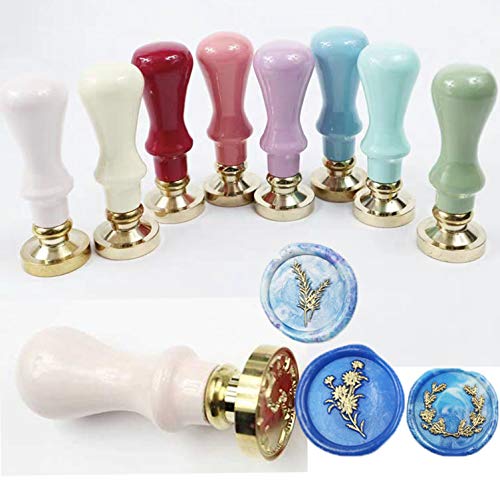 Personalized Wax Seal Stamp, Custom Logo Design Picture Wax Seal Stamp,Customized Monogram Wax Seal Stamp Wedding Invitations Gift Decoration Package Envelope Sealing Macaron Light Heart Blue Handle