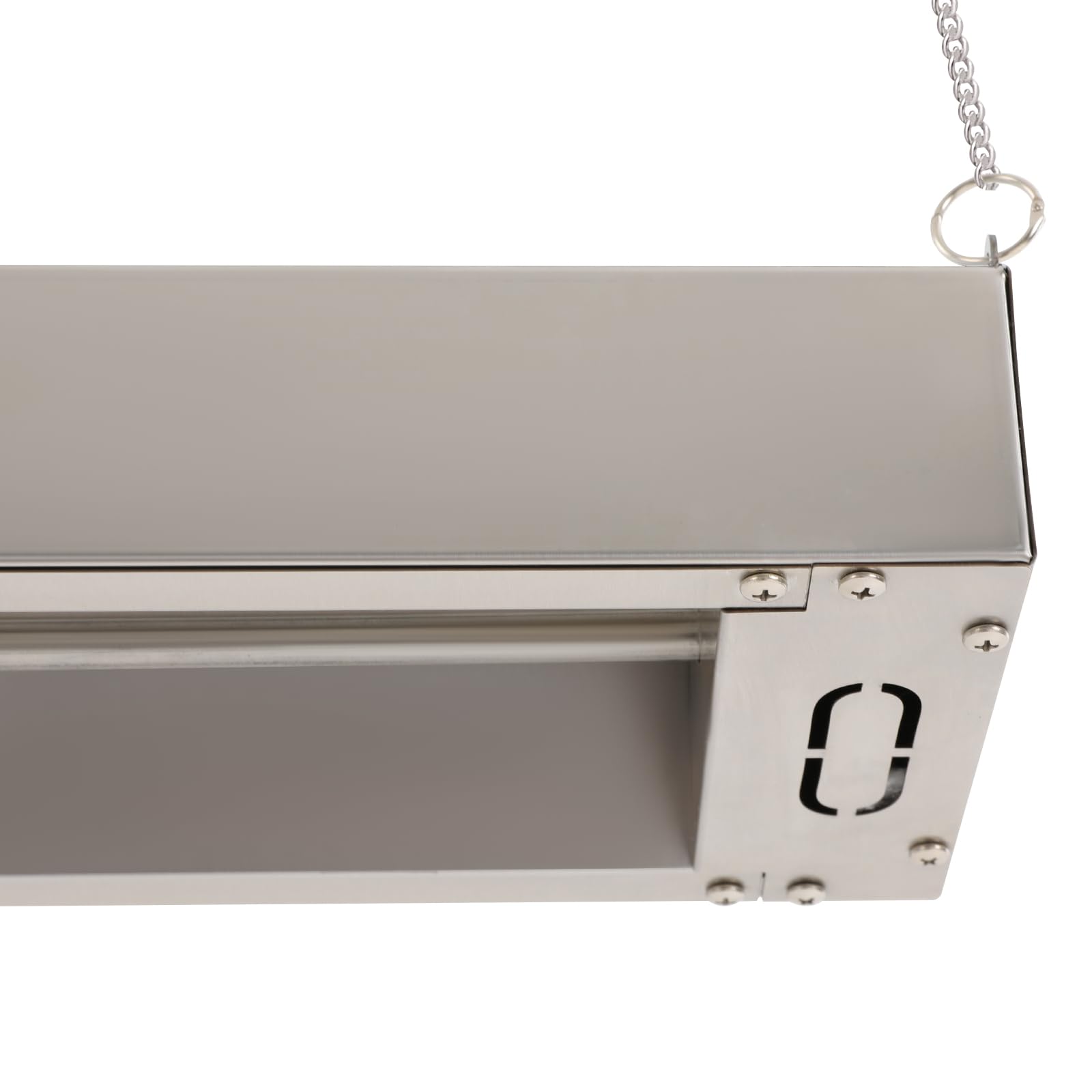 Lámpara de calor para cocina, calentador de alimentos, 750 W, acero inoxidable, temperatura 30 – 50 ℃, mantiene la superficie caliente 5 x 3 m, altura ajustable, para mantener la comida