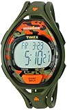Timex Unisex TW5M01200 Ironman Sleek 50 Green/Orange Camo Resin Strap Watch