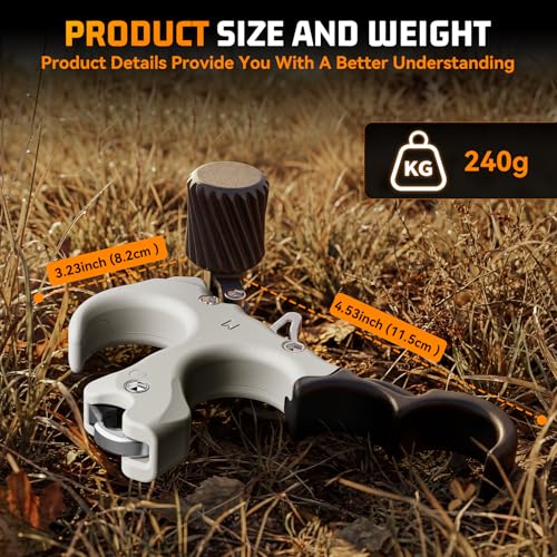 Image of Bow Release for Compound Bow, Copper Archery Release Trigger with Adjustable Wrist Straps & Wrench, 3 /4 Finger Heavy-Duty Thumb Release for Left & Right Hand
