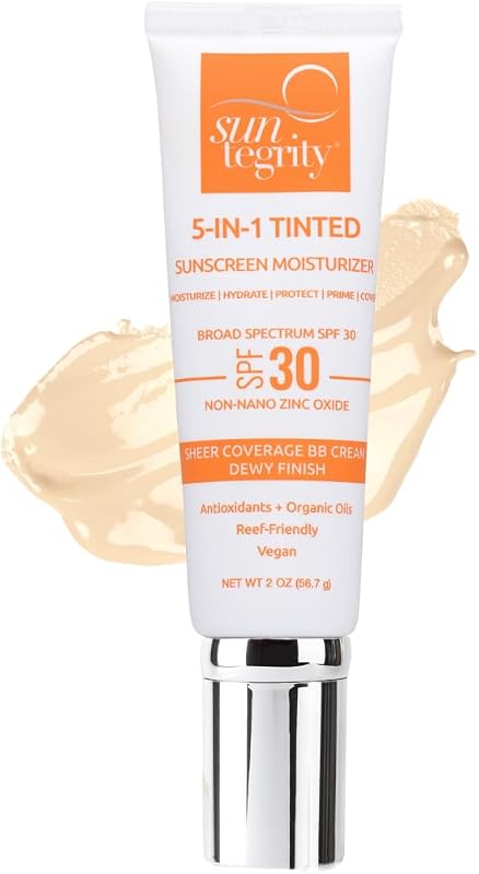 Protetor solar facial tonalizante hidratante Suntegrity 5 em 1 FPS 30 — Tom Fair