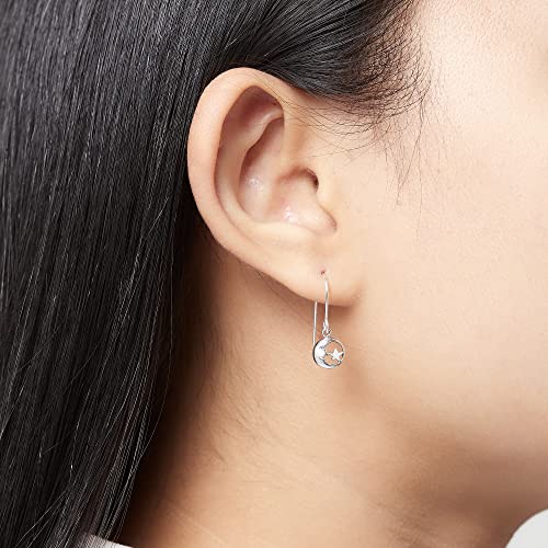 Boma Jewelry Sterling Silver Moon & Star Mismatched Dangle Earrings2