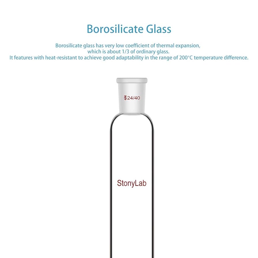 Kimble Chase Borosilicate Glass Plain Chromatography Column Column