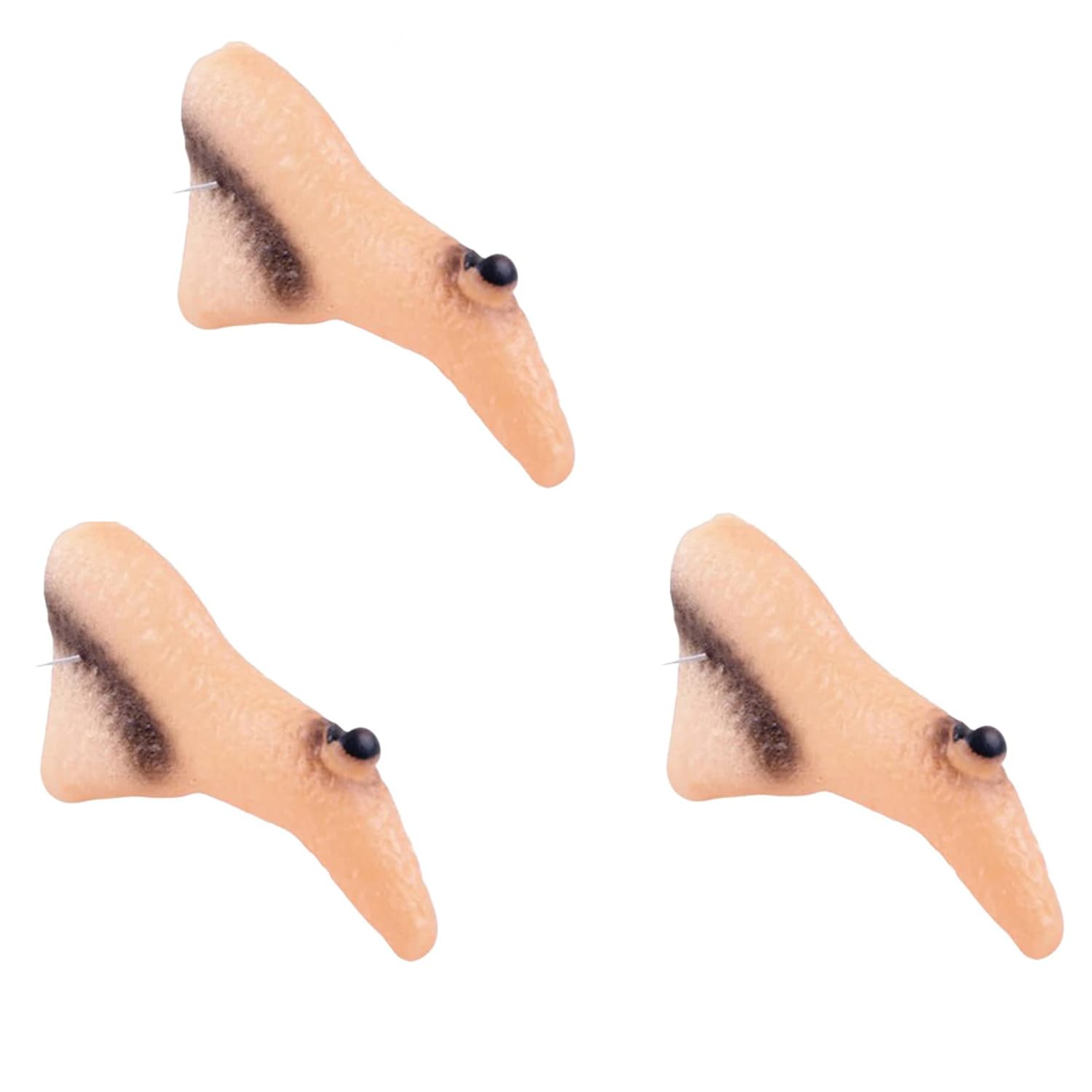 JNAWA Halloween Fake Witch Nose Wicked Witch Long Nose Latex Nose Halloween Accessories Novelty Party Props for Halloween Masquerade Cosplay (3 Pieces)