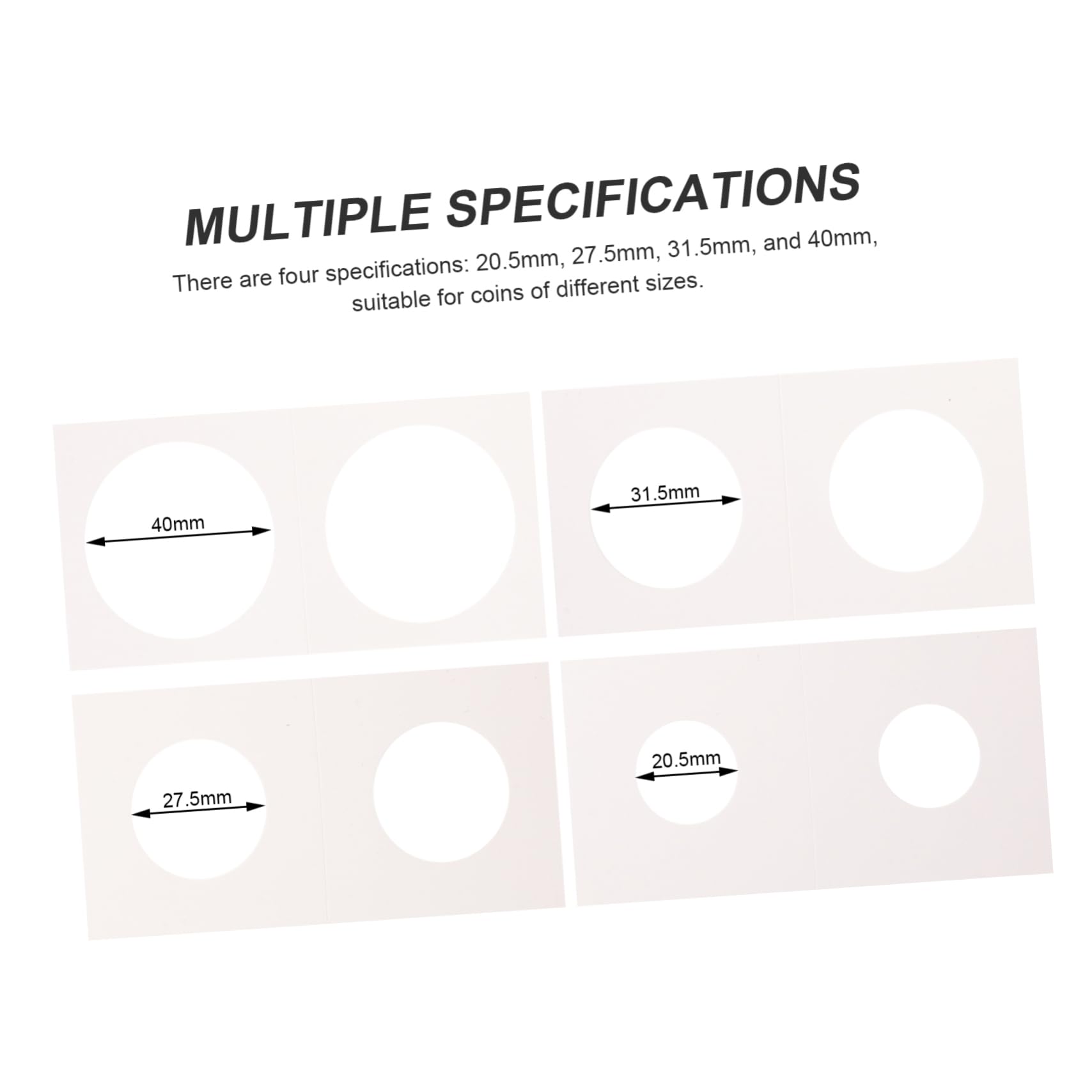 Uonlytech 3 Sätze Münz-büroklammer Sammlungsorganisator Beschützer Fall Für Sammler Münzfälle Münzhalter Aus Pappe Transparenter Münzschutz Münzaufbewahrungsboxen Münzzubehör Papier 4boxen*3