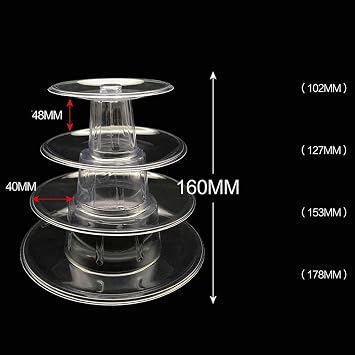 Candora 4-Storey Macaron Display Stand Cake Stand Macaron Tower