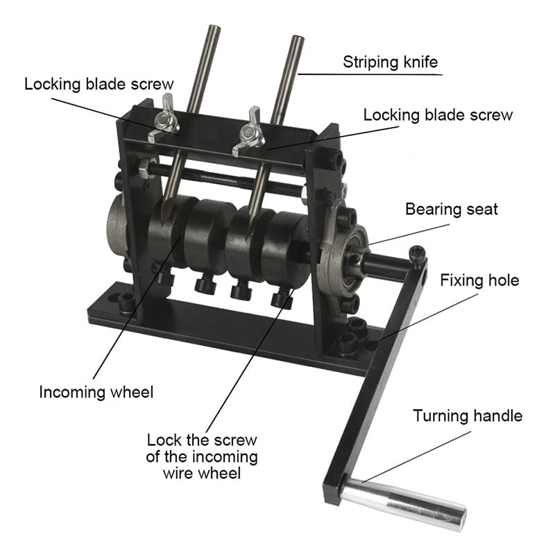 Machine à dénuder avec lames robustes et manche pour câbles de 1 à 30 mm - 3