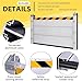 Heavy Duty Aluminum Flood Barrier, Reusable Outdoor Water Barrier for Home, Garage, Gates, Roads, Detachable Flood Protection Baffle, Temporary Flood Control System(H 2.6ft/80cm,L 3.5ft/1.1m)