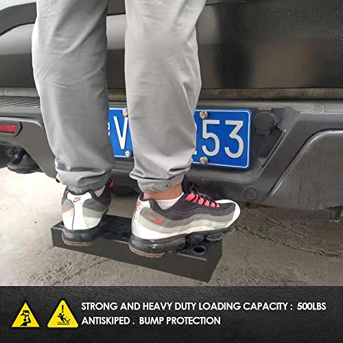 Sunshine Artisan Hitch Step For 2'' Receivers And Rust Towing Bumper Guard Black Hitch Steps For Most Cars Suv Trucks Automotive Bump Step 1 Pack #TOP4