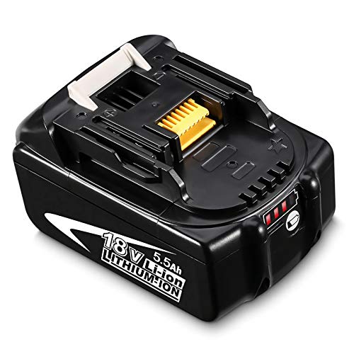 Dosctt 5.5Ah BL1860B Remplacement pour Makita 18V Batterie BL1850B BL1850 BL1840 BL1830 BL1815 BL1845 BL1835 LXT400 Outil électrique sans Fil Cover