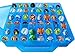 HOME4 Double Sided BPA Free Toy Storage Container - Compatible with Bakugan, Mini Toys, Small Dolls - Toy Organizer Carrying Case - 48 Compartments